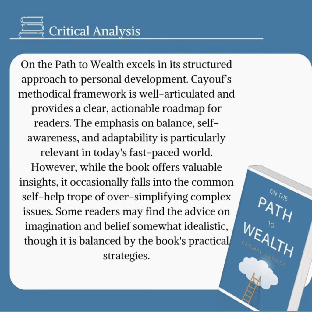 review for on the path to wealth by Carmel Cayouf