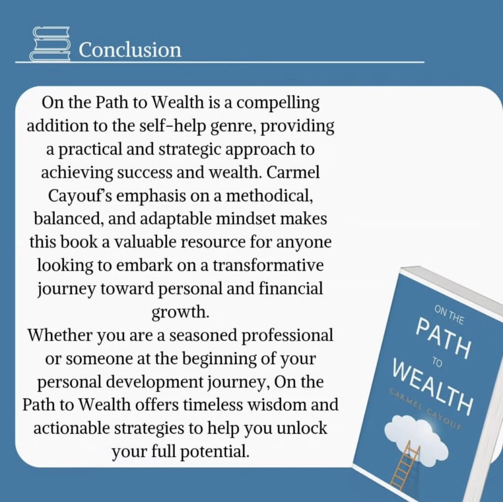 review for on the path to wealth by Carmel Cayouf